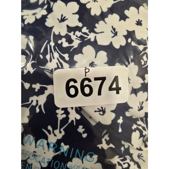 Shore Shapes Navy Floral Swim Dress Size 10 NWT $85 Active Control - Picture 11 of 11